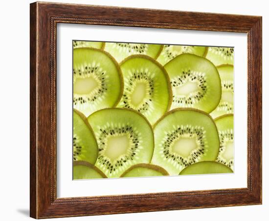 Kiwi Fruit Slices-null-Framed Photographic Print