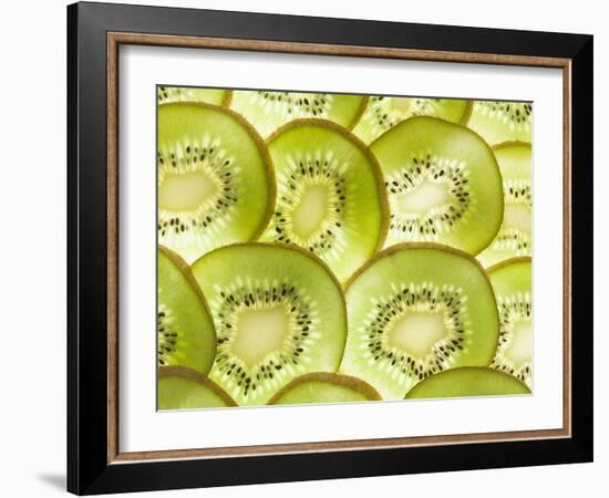 Kiwi Fruit Slices-null-Framed Photographic Print