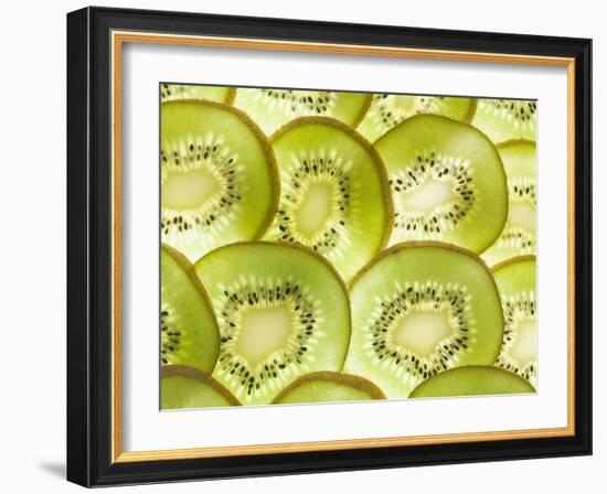 Kiwi Fruit Slices-null-Framed Photographic Print