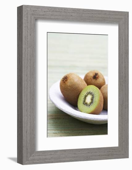 Kiwi Fruits, Whole and Halved-Jo Kirchherr-Framed Photographic Print