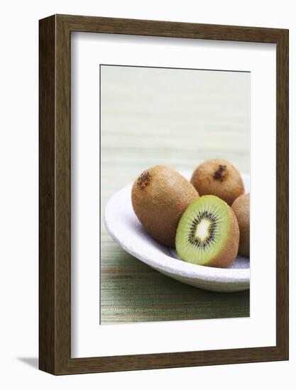 Kiwi Fruits, Whole and Halved-Jo Kirchherr-Framed Photographic Print