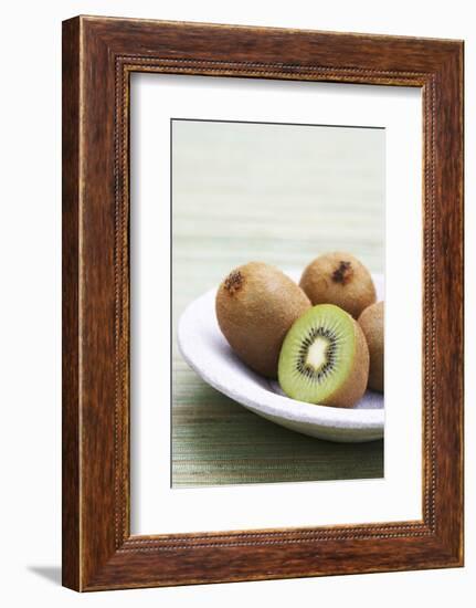 Kiwi Fruits, Whole and Halved-Jo Kirchherr-Framed Photographic Print