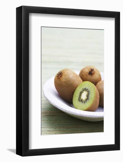 Kiwi Fruits, Whole and Halved-Jo Kirchherr-Framed Photographic Print