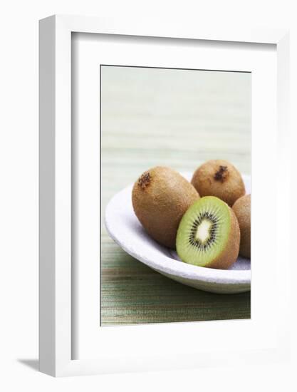 Kiwi Fruits, Whole and Halved-Jo Kirchherr-Framed Photographic Print