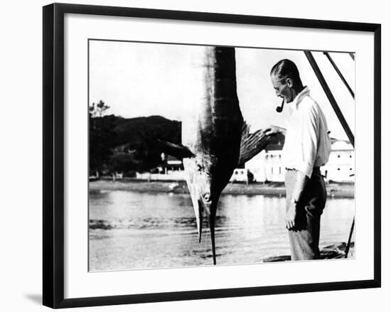 Kiwi Swordfish Catch--Framed Photographic Print