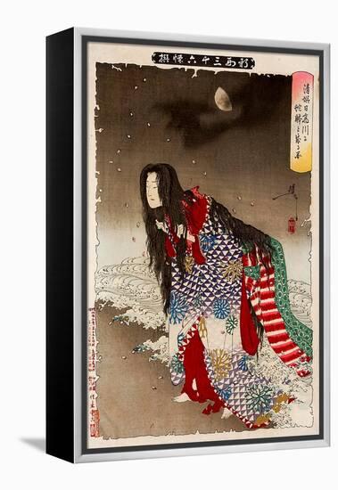 Kiyohime Change into River Snake, Thirty-Six Transformations-Yoshitoshi Tsukioka-Framed Premier Image Canvas
