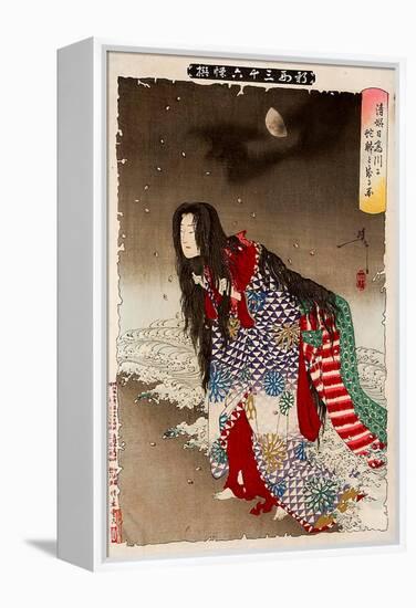 Kiyohime Change into River Snake, Thirty-Six Transformations-Yoshitoshi Tsukioka-Framed Premier Image Canvas