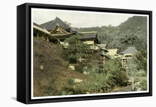 Kiyomizu Temple, Kyoto, Japan, 1904-null-Framed Premier Image Canvas