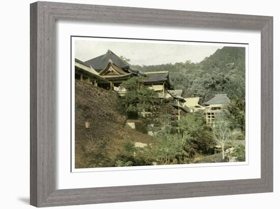 Kiyomizu Temple, Kyoto, Japan, 1904-null-Framed Giclee Print