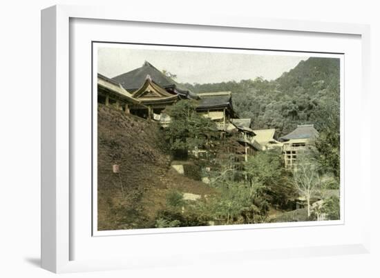 Kiyomizu Temple, Kyoto, Japan, 1904-null-Framed Giclee Print