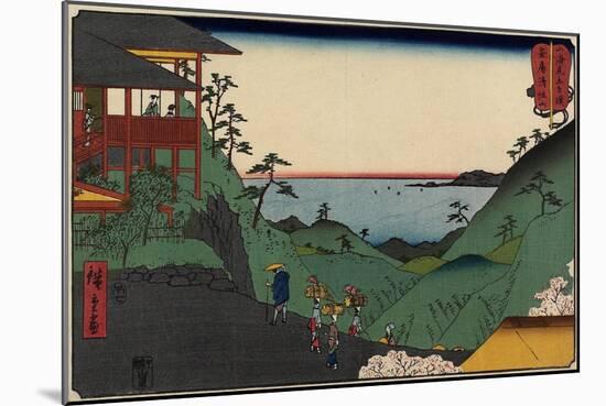 Kiyozumi-Zan Temple in Awa Province, July 1858-Utagawa Hiroshige-Mounted Giclee Print