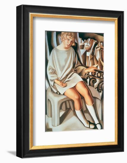 Kizette au Balcon-Tamara de Lempicka-Framed Premium Giclee Print