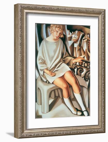 Kizette au Balcon-Tamara de Lempicka-Framed Premium Giclee Print