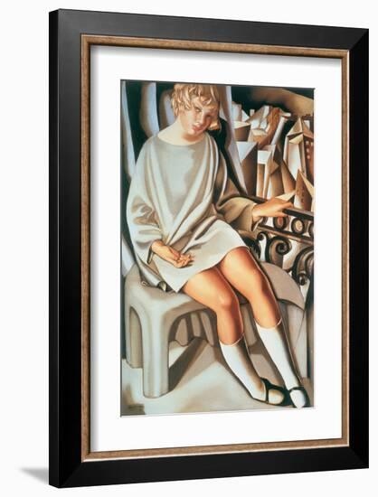 Kizette au Balcon-Tamara de Lempicka-Framed Premium Giclee Print