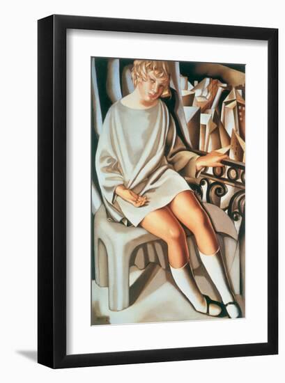 Kizette au Balcon-Tamara de Lempicka-Framed Premium Giclee Print