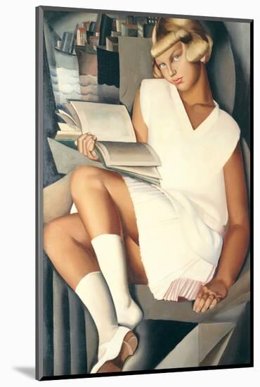 Kizette en Rose-Tamara de Lempicka-Mounted Premium Giclee Print