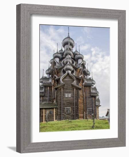 Kizhi Pogost Wooden Church. UNESCO World Heritage Site. Kizhi Island in Lake Onega. Karelia. Russia-Tom Norring-Framed Photographic Print