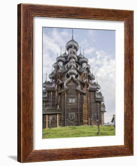 Kizhi Pogost Wooden Church. UNESCO World Heritage Site. Kizhi Island in Lake Onega. Karelia. Russia-Tom Norring-Framed Photographic Print