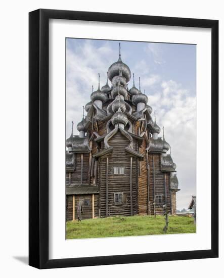 Kizhi Pogost Wooden Church. UNESCO World Heritage Site. Kizhi Island in Lake Onega. Karelia. Russia-Tom Norring-Framed Photographic Print