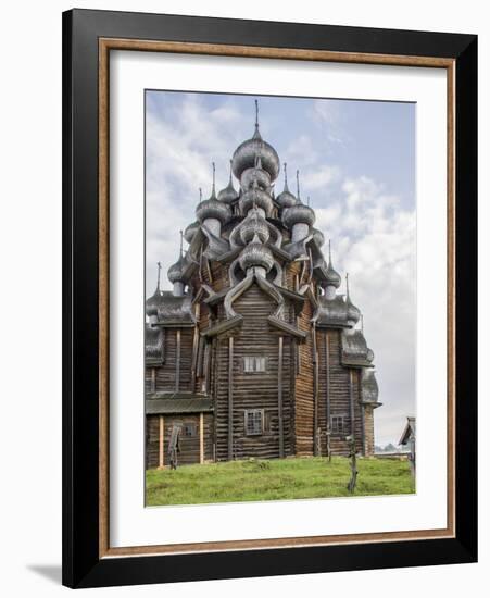 Kizhi Pogost Wooden Church. UNESCO World Heritage Site. Kizhi Island in Lake Onega. Karelia. Russia-Tom Norring-Framed Photographic Print