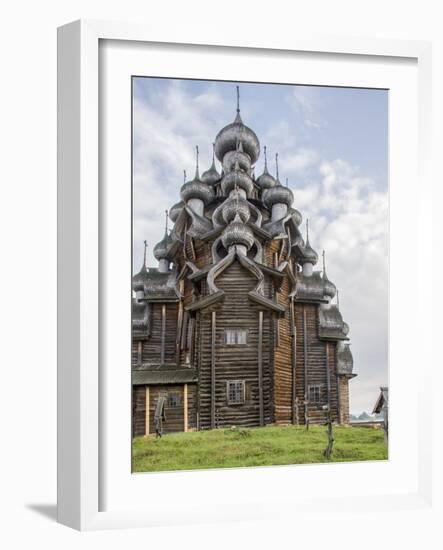 Kizhi Pogost Wooden Church. UNESCO World Heritage Site. Kizhi Island in Lake Onega. Karelia. Russia-Tom Norring-Framed Photographic Print