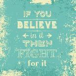 Inspirational Quote on a Grunge Background-kjpargeter-Art Print