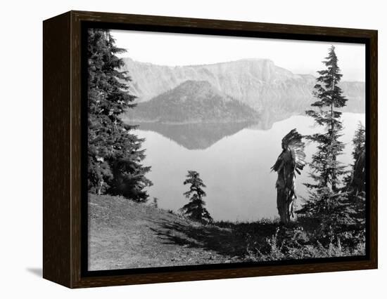 Klamath Chief, C1923-Edward S^ Curtis-Framed Premier Image Canvas