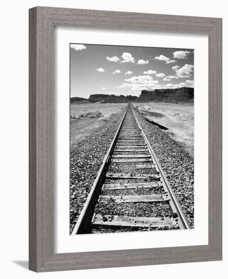 Klan00088 Moab Train Tracks Desert Landscape Utah-Kevin Lange-Framed Photographic Print