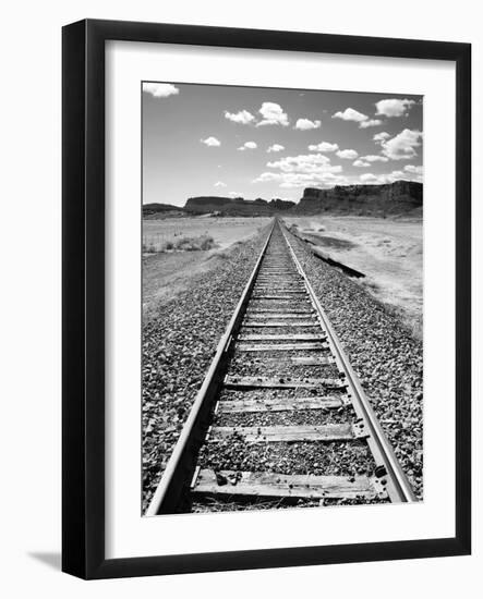 Klan00088 Moab Train Tracks Desert Landscape Utah-Kevin Lange-Framed Photographic Print