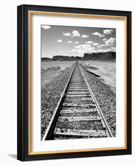 Klan00088 Moab Train Tracks Desert Landscape Utah-Kevin Lange-Framed Photographic Print