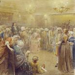 The Assembly at the Time of Peter I-Klavdi Vasilyevich Lebedev-Framed Giclee Print