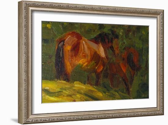 Kleine Pferdestudie I, 1905-Franz Marc-Framed Giclee Print