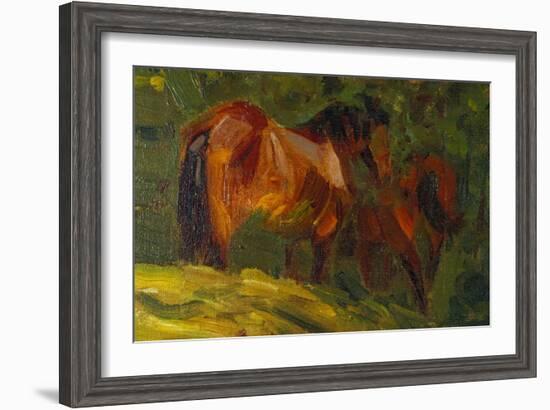 Kleine Pferdestudie I, 1905-Franz Marc-Framed Giclee Print