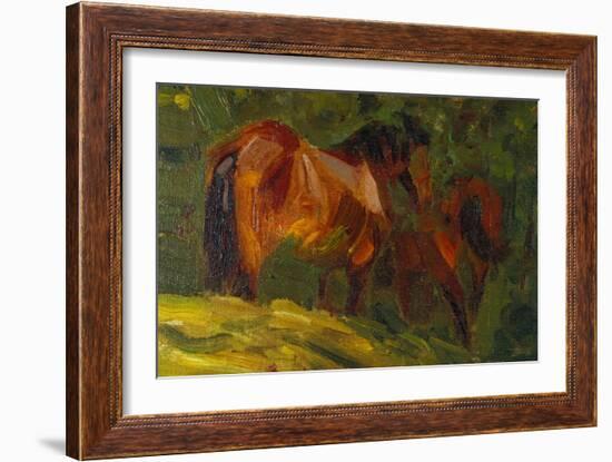 Kleine Pferdestudie I, 1905-Franz Marc-Framed Giclee Print