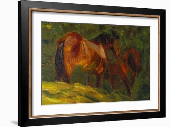 Kleine Pferdestudie I, 1905-Franz Marc-Framed Giclee Print