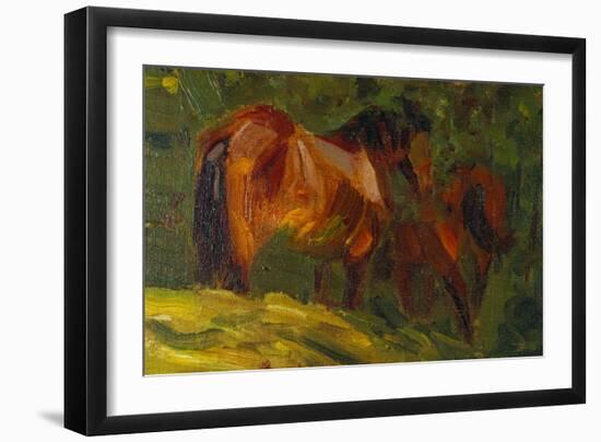 Kleine Pferdestudie I, 1905-Franz Marc-Framed Giclee Print