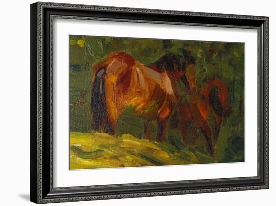 Kleine Pferdestudie I, 1905-Franz Marc-Framed Giclee Print