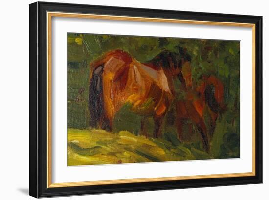 Kleine Pferdestudie I, 1905-Franz Marc-Framed Giclee Print