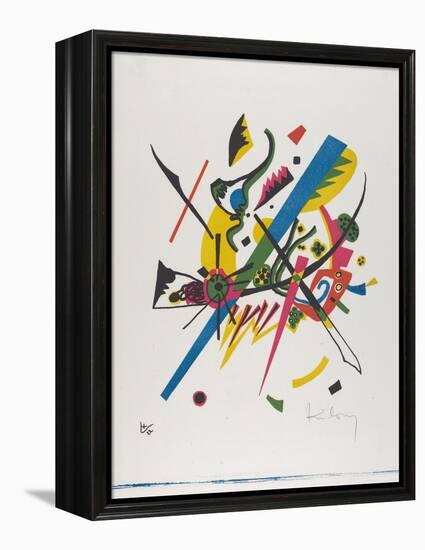 Kleine Welten I (Small Worlds I), 1922 (Lithograph Printed in Blue, Red, Yellow and Black)-Wassily Kandinsky-Framed Premier Image Canvas