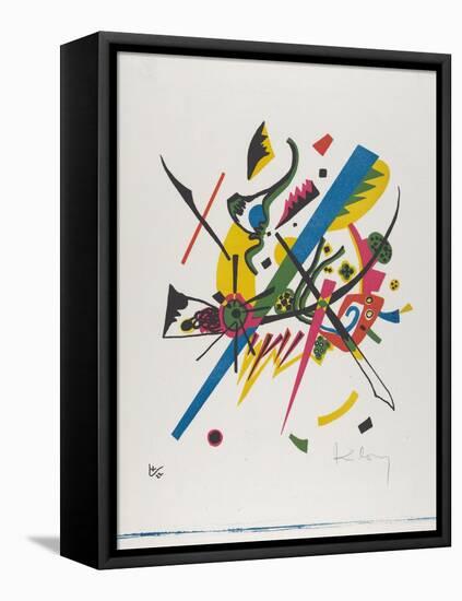 Kleine Welten I (Small Worlds I), 1922 (Lithograph Printed in Blue, Red, Yellow and Black)-Wassily Kandinsky-Framed Premier Image Canvas