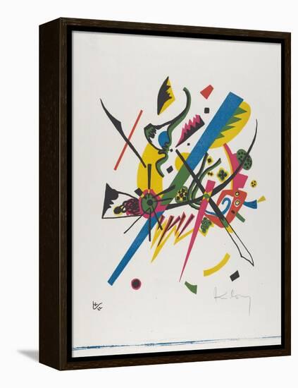 Kleine Welten I (Small Worlds I), 1922 (Lithograph Printed in Blue, Red, Yellow and Black)-Wassily Kandinsky-Framed Premier Image Canvas