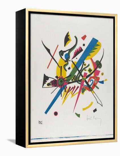 Kleine Welten I (Small Worlds I), 1922 (Lithograph Printed in Blue, Red, Yellow and Black)-Wassily Kandinsky-Framed Premier Image Canvas