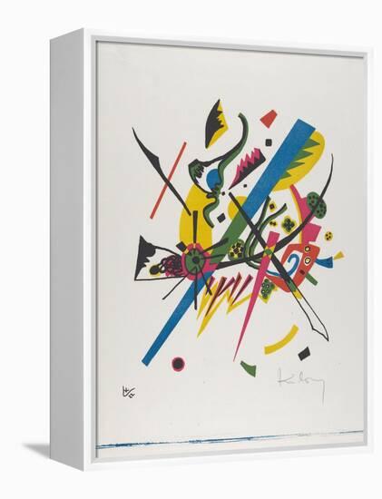 Kleine Welten I (Small Worlds I), 1922 (Lithograph Printed in Blue, Red, Yellow and Black)-Wassily Kandinsky-Framed Premier Image Canvas