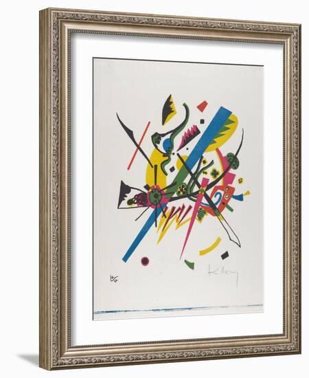 Kleine Welten I (Small Worlds I), 1922 (Lithograph Printed in Blue, Red, Yellow and Black)-Wassily Kandinsky-Framed Giclee Print