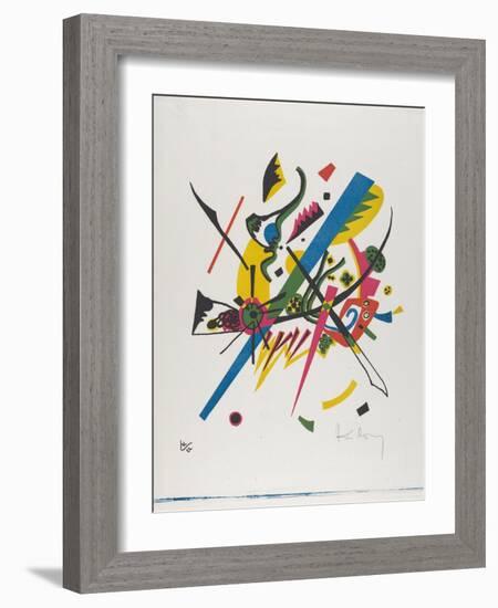 Kleine Welten I (Small Worlds I), 1922 (Lithograph Printed in Blue, Red, Yellow and Black)-Wassily Kandinsky-Framed Giclee Print