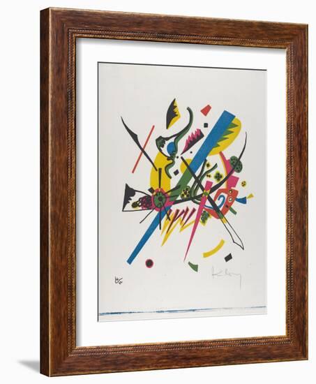 Kleine Welten I (Small Worlds I), 1922 (Lithograph Printed in Blue, Red, Yellow and Black)-Wassily Kandinsky-Framed Giclee Print