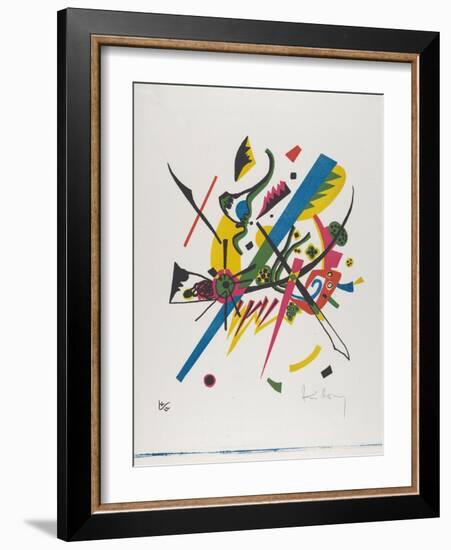 Kleine Welten I (Small Worlds I), 1922 (Lithograph Printed in Blue, Red, Yellow and Black)-Wassily Kandinsky-Framed Giclee Print