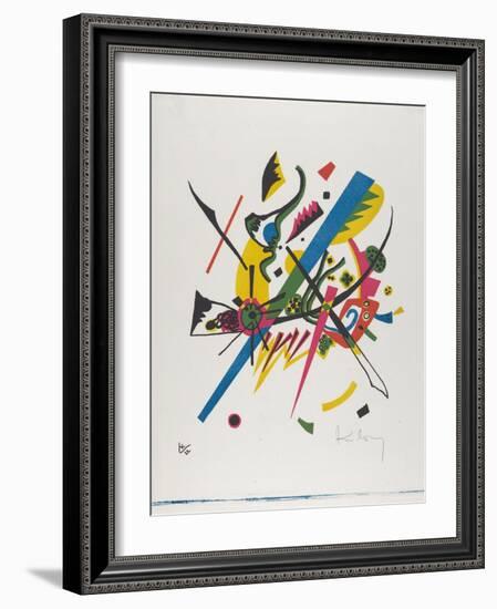 Kleine Welten I (Small Worlds I), 1922 (Lithograph Printed in Blue, Red, Yellow and Black)-Wassily Kandinsky-Framed Giclee Print