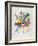 Kleine Welten I (Small Worlds I), 1922 (Lithograph Printed in Blue, Red, Yellow and Black)-Wassily Kandinsky-Framed Giclee Print