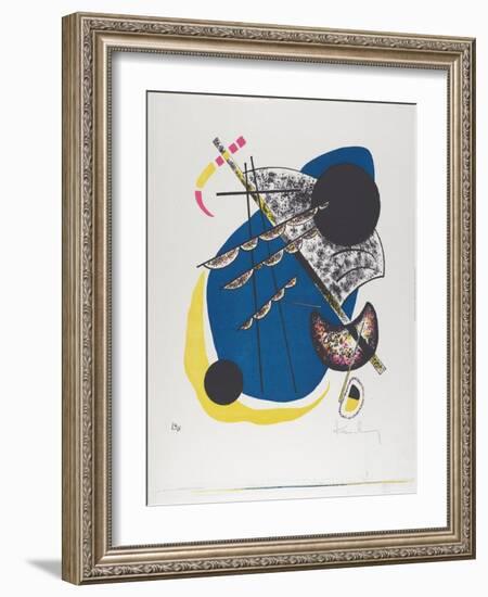 Kleine Welten II (Small Worlds Ii), 1922 (Lithograph Printed in Black, Red, Blue, Yellow)-Wassily Kandinsky-Framed Giclee Print